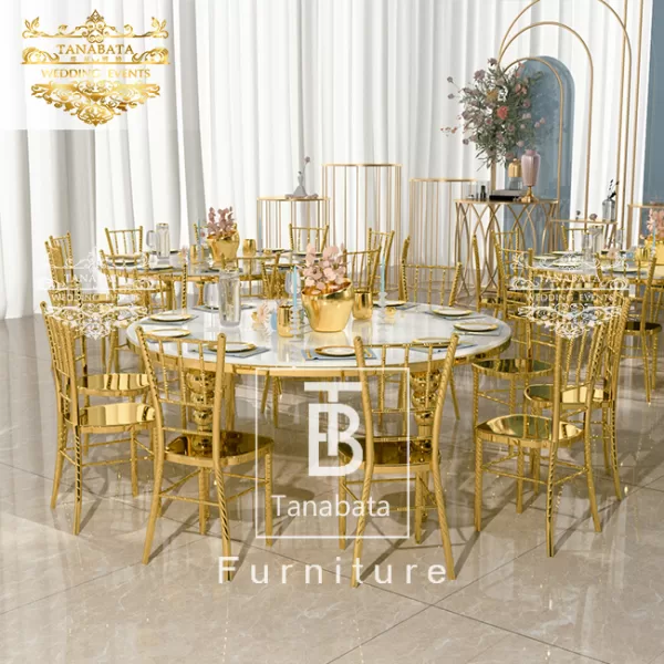 Gold Stacking Wedding Chair