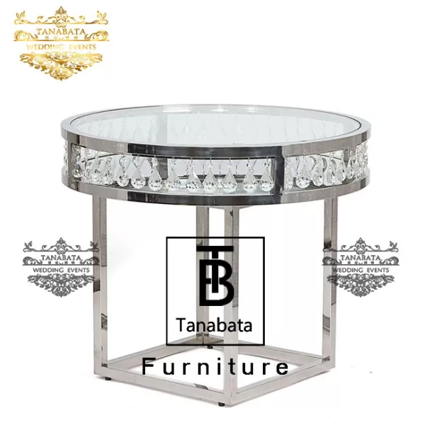 Crystal Side Events Cake Table For Birthday