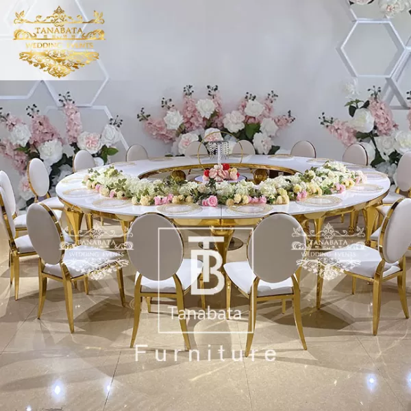 Wedding Gold Stainless Steel Waiting Chair