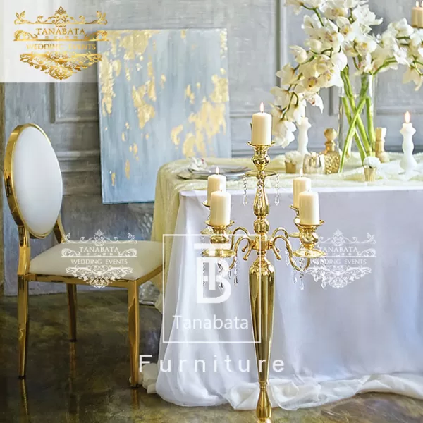 Wedding Gold Stainless Steel Waiting Chair