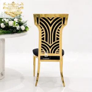 Black Velvet Stainless Steel Hotel Chair
