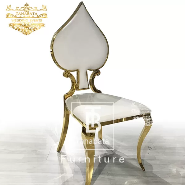 Dining Chair White Leather