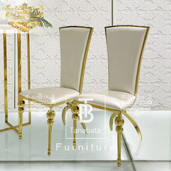 Gold Stainless Steel Chair