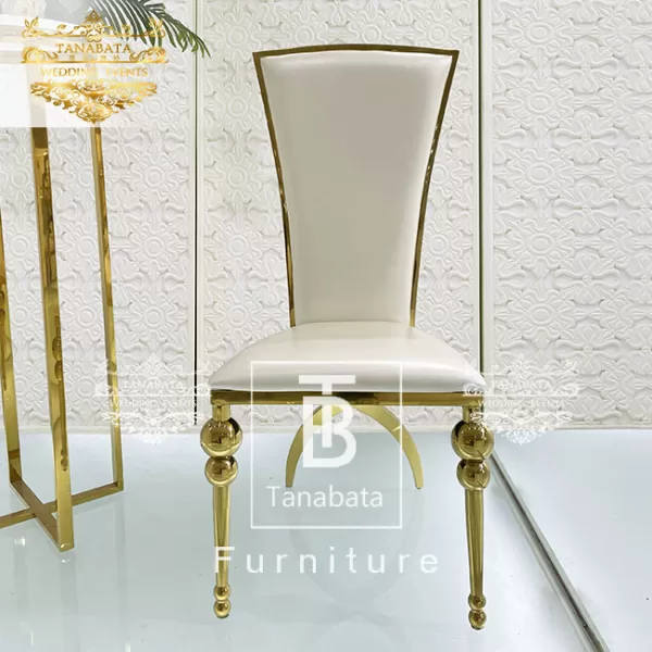 Gold Stainless Steel Chair