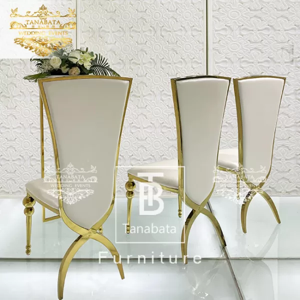 Gold Stainless Steel Chair