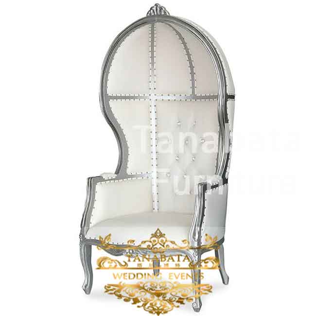 Luxury Wedding Furniture Bride Cage Chair Silver Tanabata