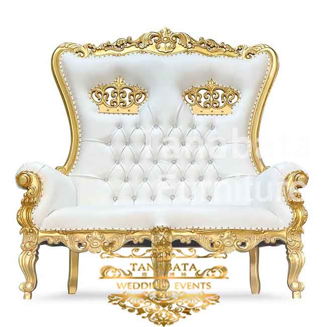 Golden Frame Loveseat Royal Furniture Sofa Tanabata