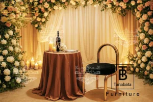 Curved Silhouette Wedding Chairs for High-End Ceremonies