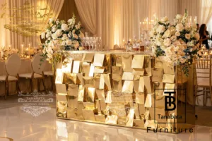 Faceted design Bar Counter for Luxury Cocktail Hour