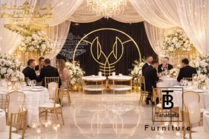 Gold-Frame Backdrop Perfect for Luxury Events