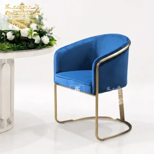 Blue Velvet Wedding Chair
