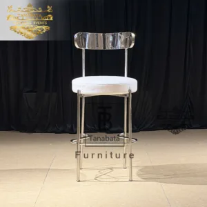 Silver Bar Stool