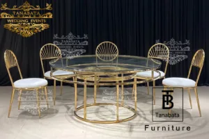 Stainless Steel Chair Design for Elegant Wedding