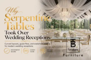 Why Serpentine Tables Took Over Wedding Receptions